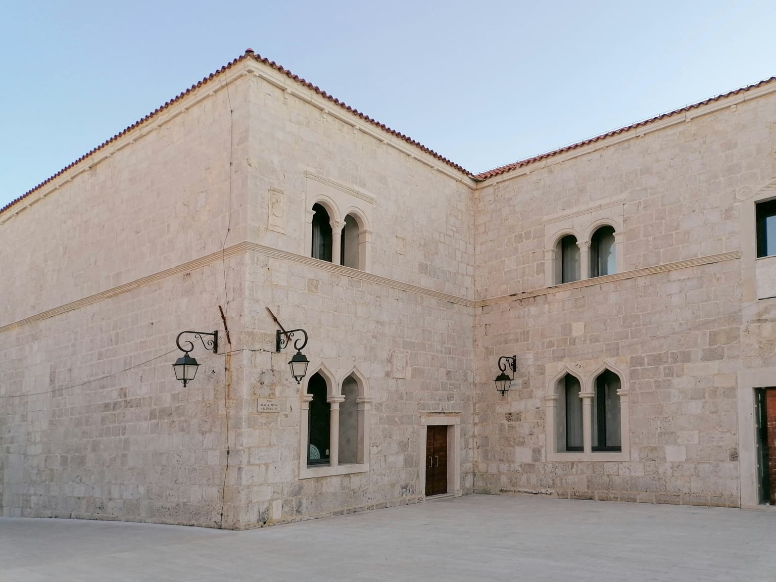 Pale stone architecture on Pag